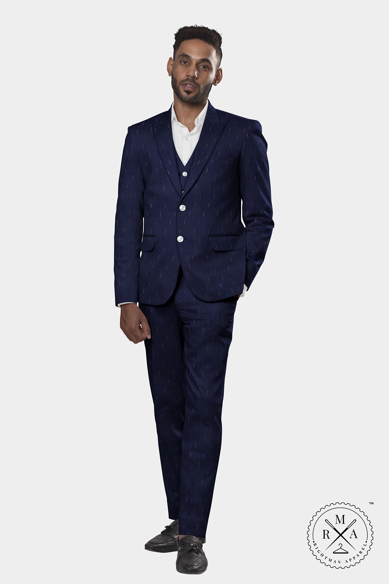 Blue line Three Piece Suit SU305